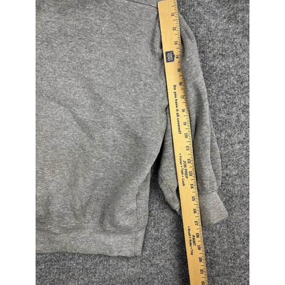 Team USA Sweatshirt Womens XL Gray Olympic Flag Cropped Fleece Crewneck Pullover - Picture 4 of 8